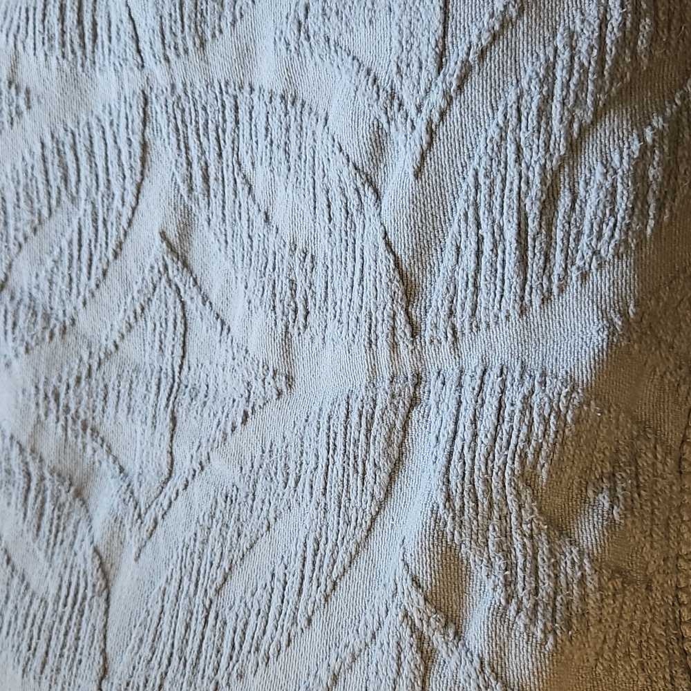 Elegant Textured Blue-Gray Throw Blanket